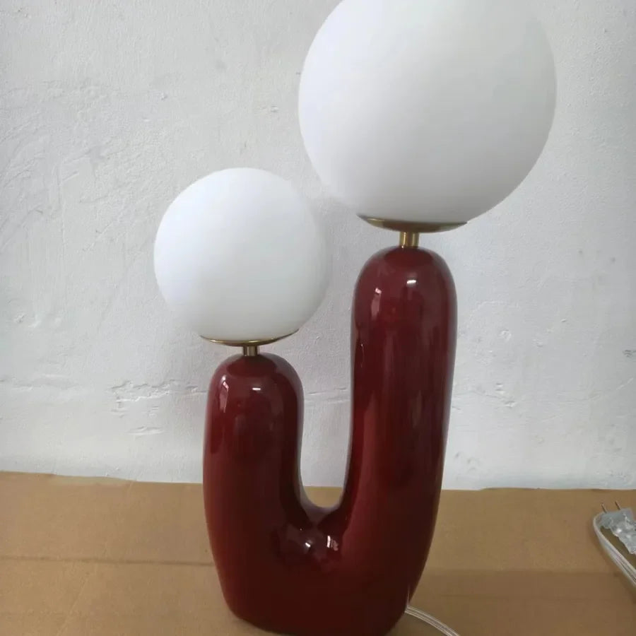 Nordic Children's Room Bedroom Bedside Lamp Creative Art Table Lamp Designer Model Room Decoration Living Room Double Head Table Lamp
