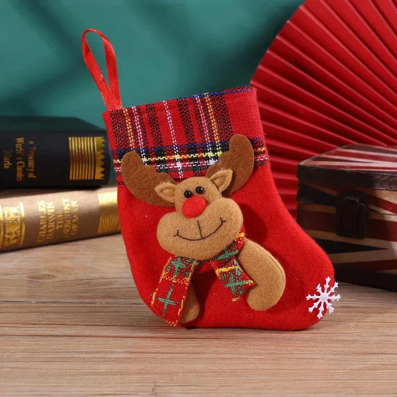 Christmas Cute Santa Claus Snowman Nonwoven Party Christmas socks