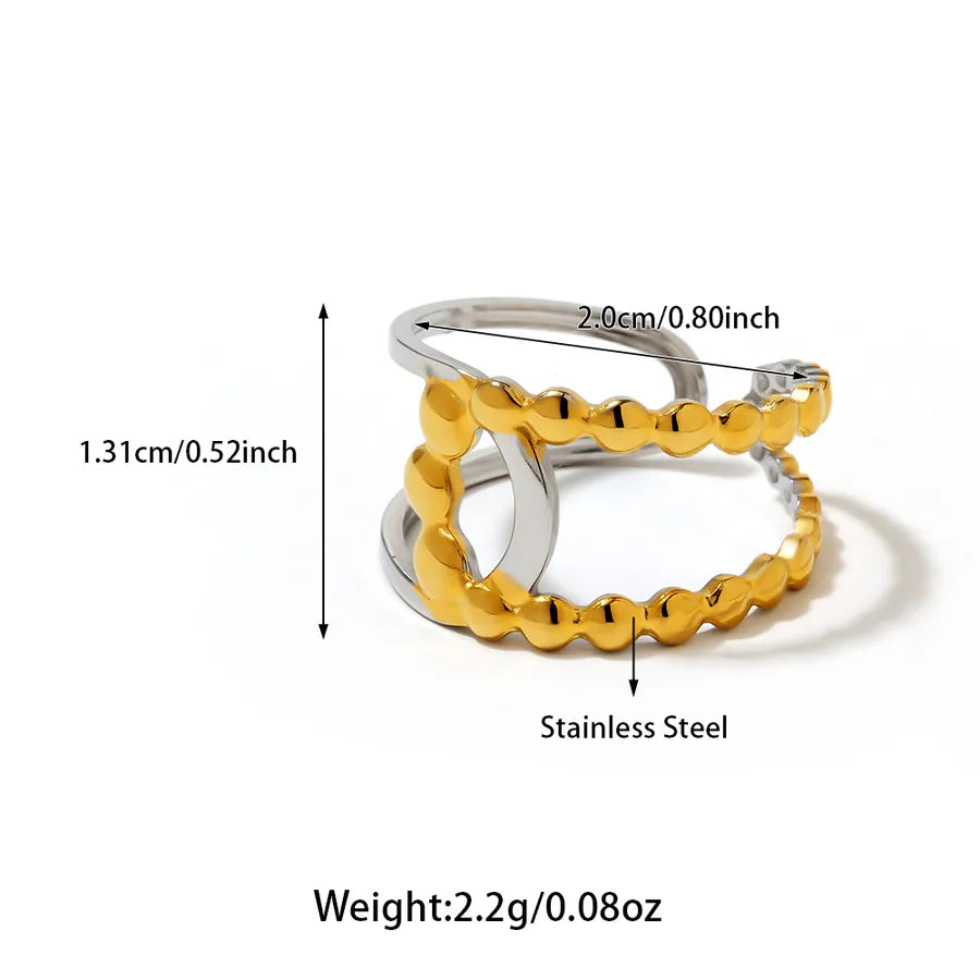 Wholesale Jewelry Hawaiian Tropical Streetwear Solid Color 304 Stainless Steel Rings
