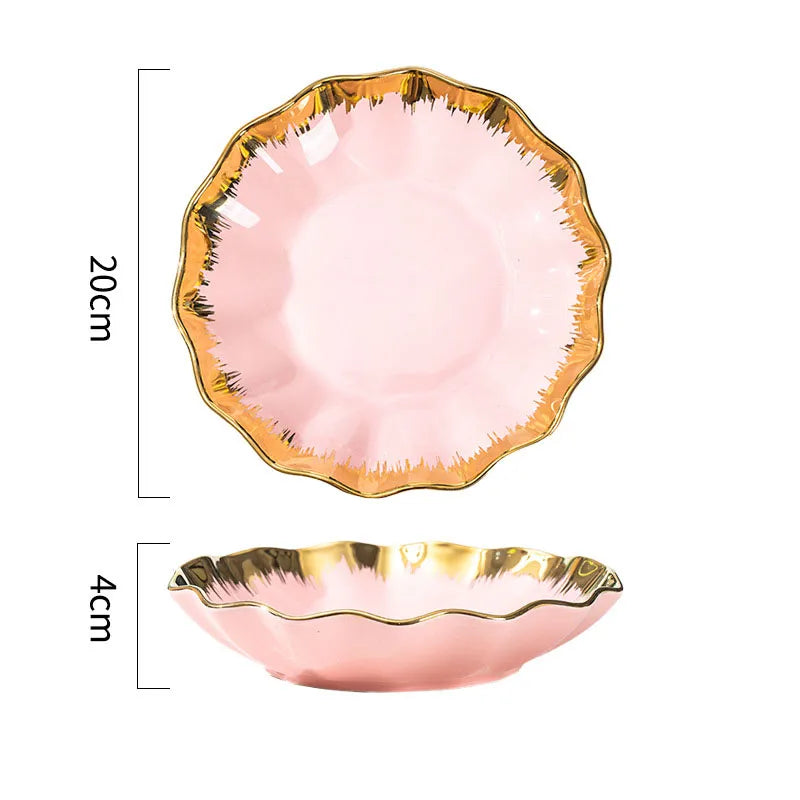 Casual Elegant Glam Solid Color ceramics plate Bowl 1 Piece