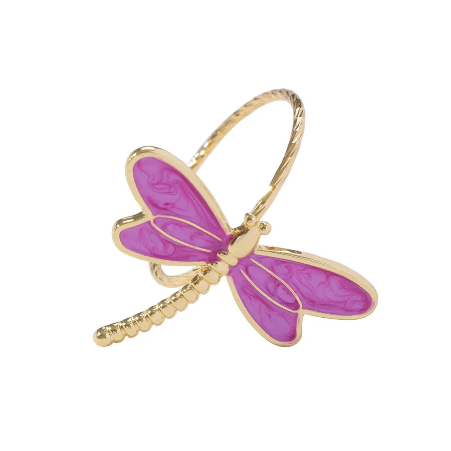 Insect Dragonfly Butterfly Zinc alloy 1 Piece
