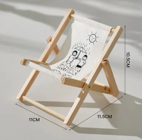 Casual Cute Printing Letter Wood Mobile Phone Holder Artificial Decorations