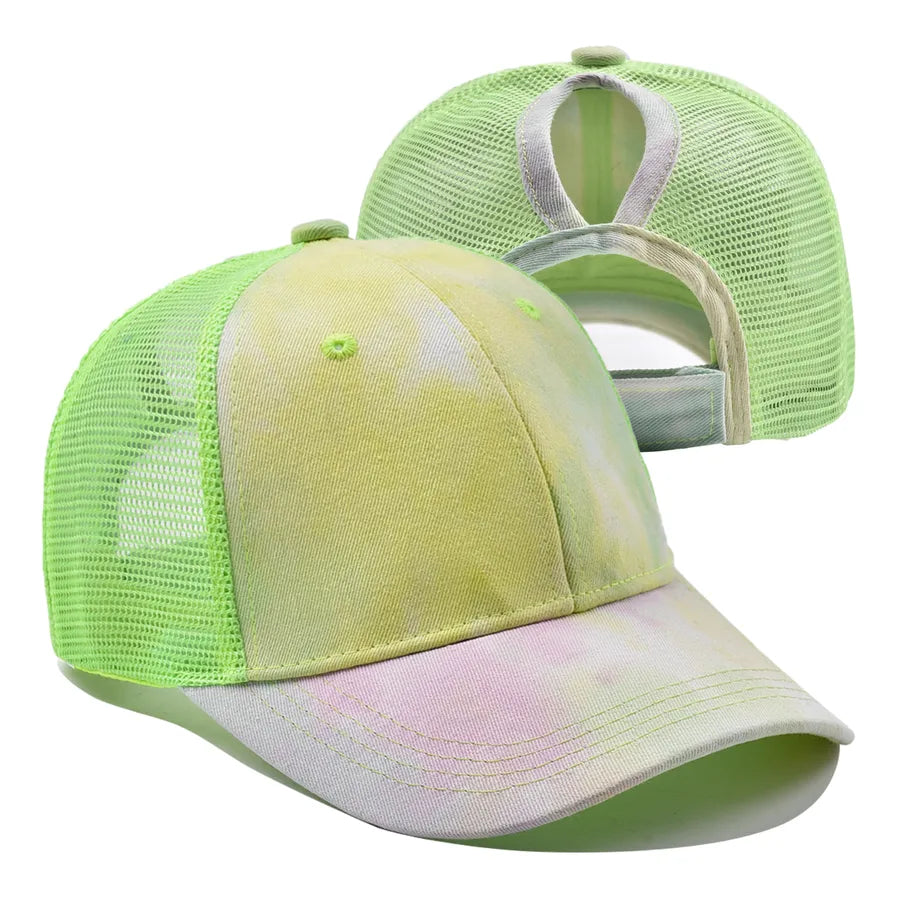 Unisex Casual Vintage Style Sport Style Tie Dye Curved Eaves Baseball Cap