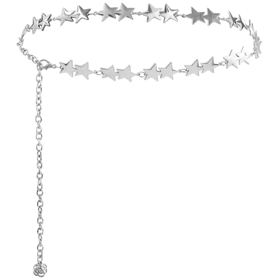 Foreign trade atmosphere metal pendant waist chain women's accessories new fashion hot girl body chain dress belt chain
