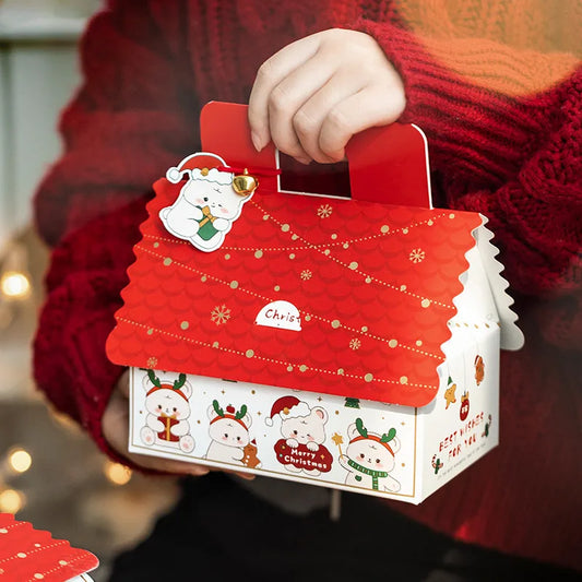 Creative Christmas Gift Box Candy Cookie Snack Surprise Packaging Handmade Small Empty Box For Biscuits And Sweets