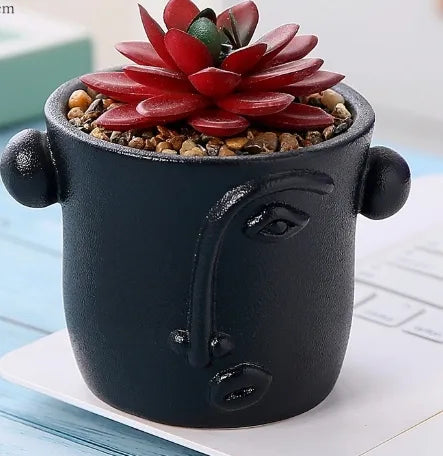 Casual Elegant Lady Geometric ceramics Vase Artificial Decorations
