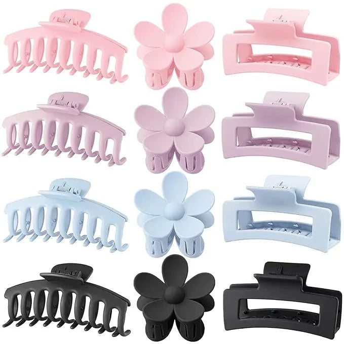 Hot Large Grip Suit Seamless Back Head Frosted Claw Clip Rectangular Shark Clip Hair Accessories Wholesale
