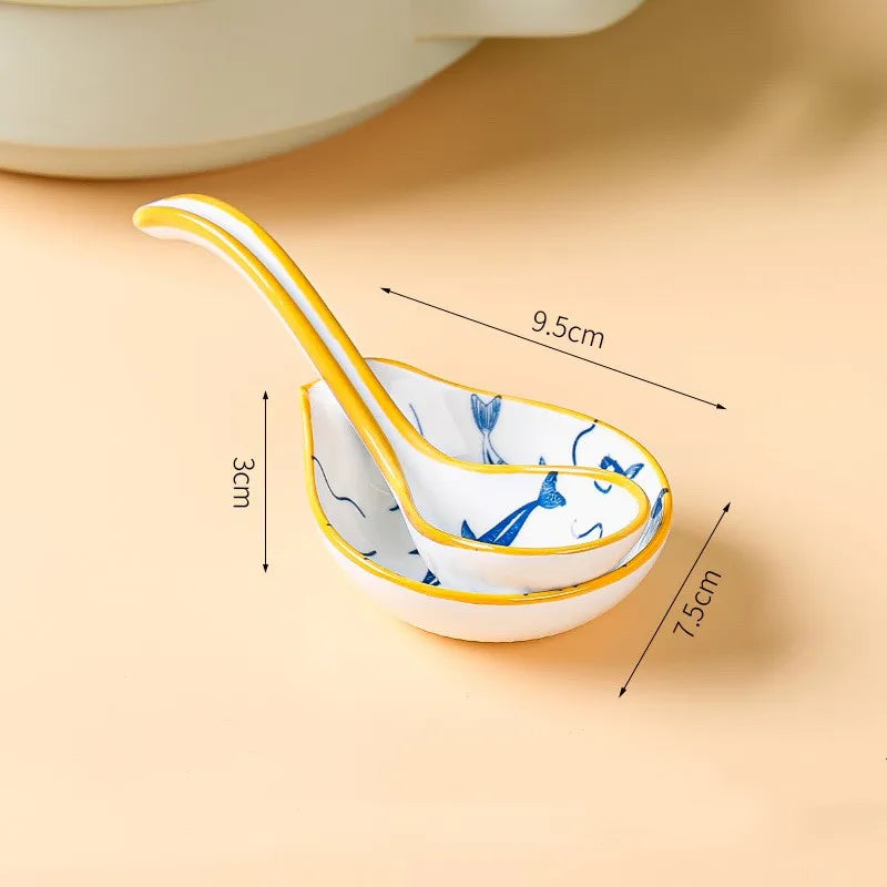 Casual Classical Lattice Flower ceramics Tableware 1 Piece 1 Set