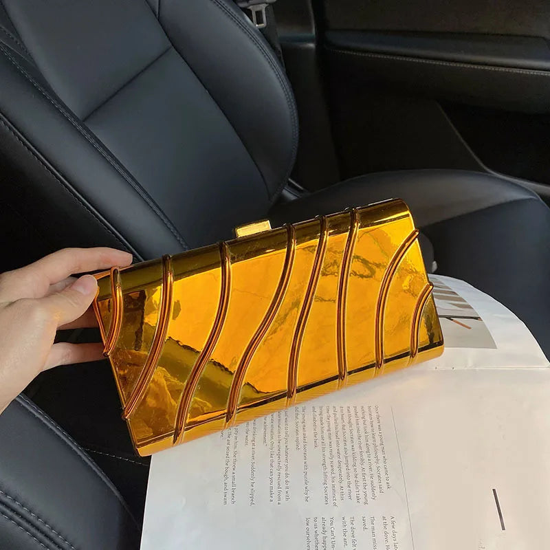 Arylic Color Block Square Evening Bags