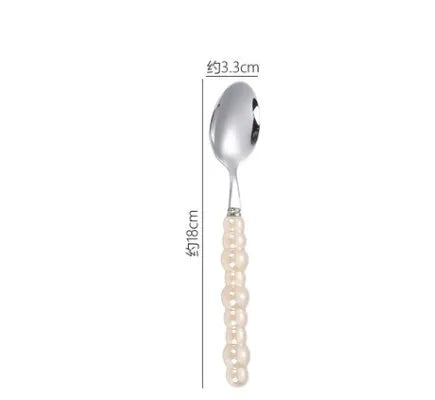 baroque style solid color stainless steel tableware 1 piece 1 set