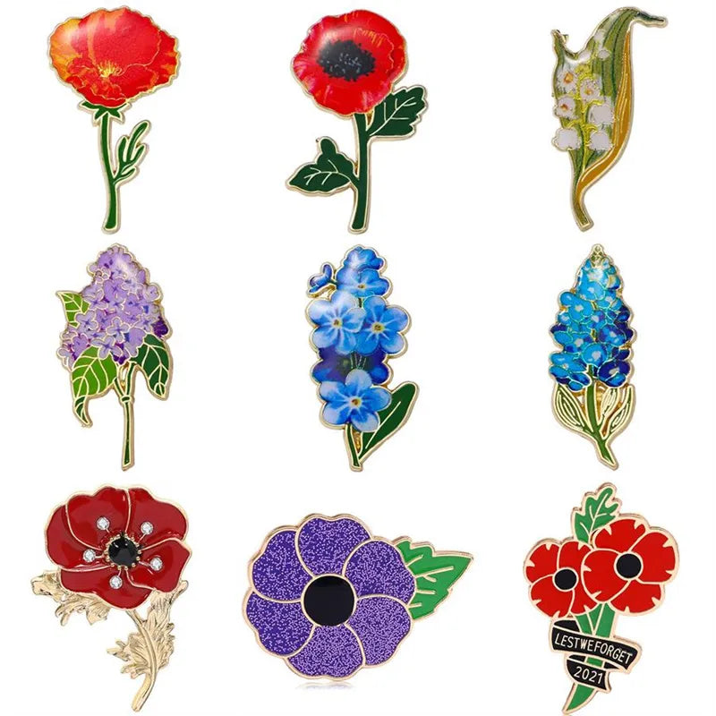 Casual Elegant Lady Flower Alloy Stoving Varnish Plating Unisex Brooches
