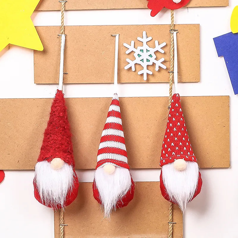 Christmas Cartoon Style Simple Style Classic Style Color Block Holiday Festival Hanging Ornaments