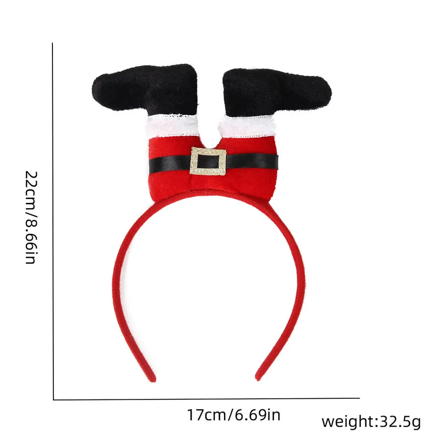 Christmas Cartoon Style Cute Christmas Hat Santa Claus Plastic Party headband