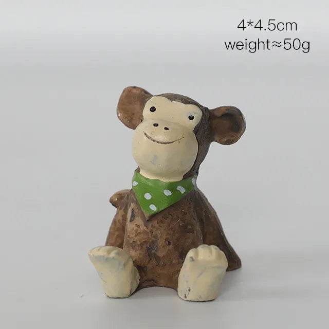 cute cartoon resin ornaments artificial decorations