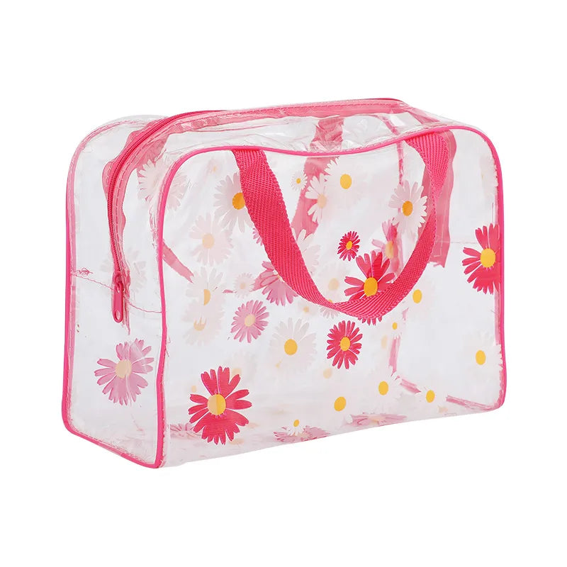 New Daisy PVC cosmetic bag wash bag travel storage bag portable large capacity waterproof wash bag