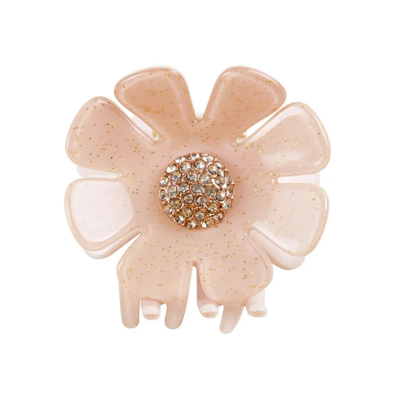 Cute Women's Flower Acetic acid sheets Hair Claws