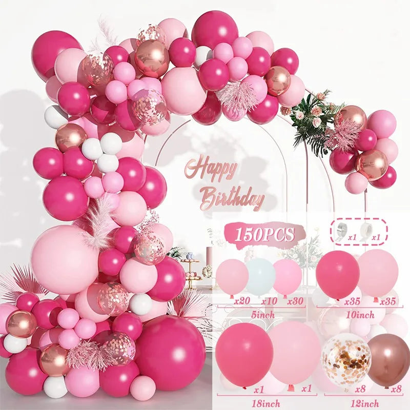 10 Series Birthday Party Decoration Balloon Suit Balloon Chain Arch Wedding Wedding Room Scene Arrangement