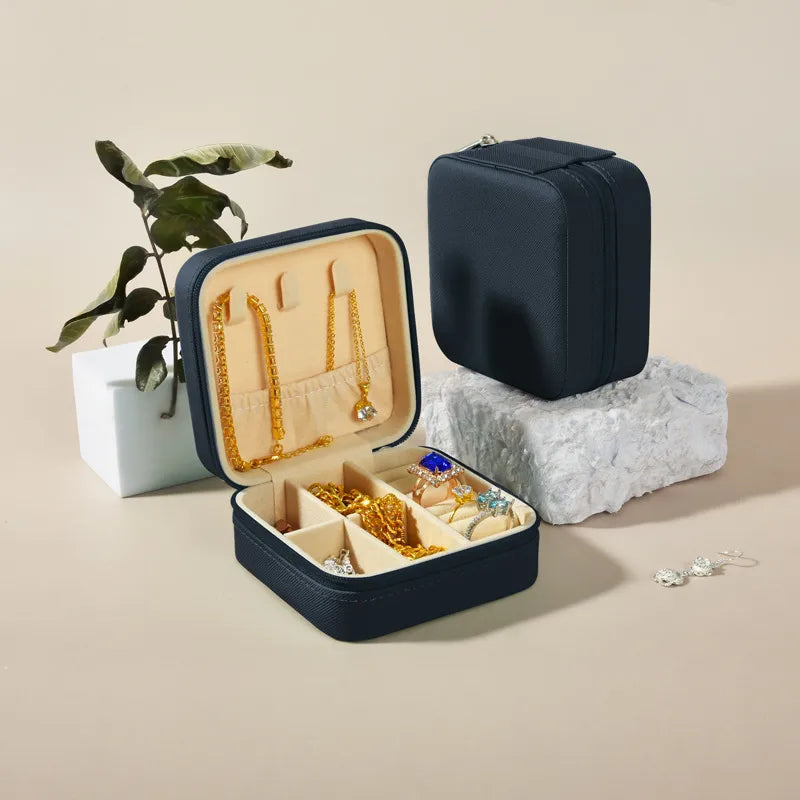 1 Piece Flannel Elegant Simple Style Home Daily Solid Color Jewelry Boxes