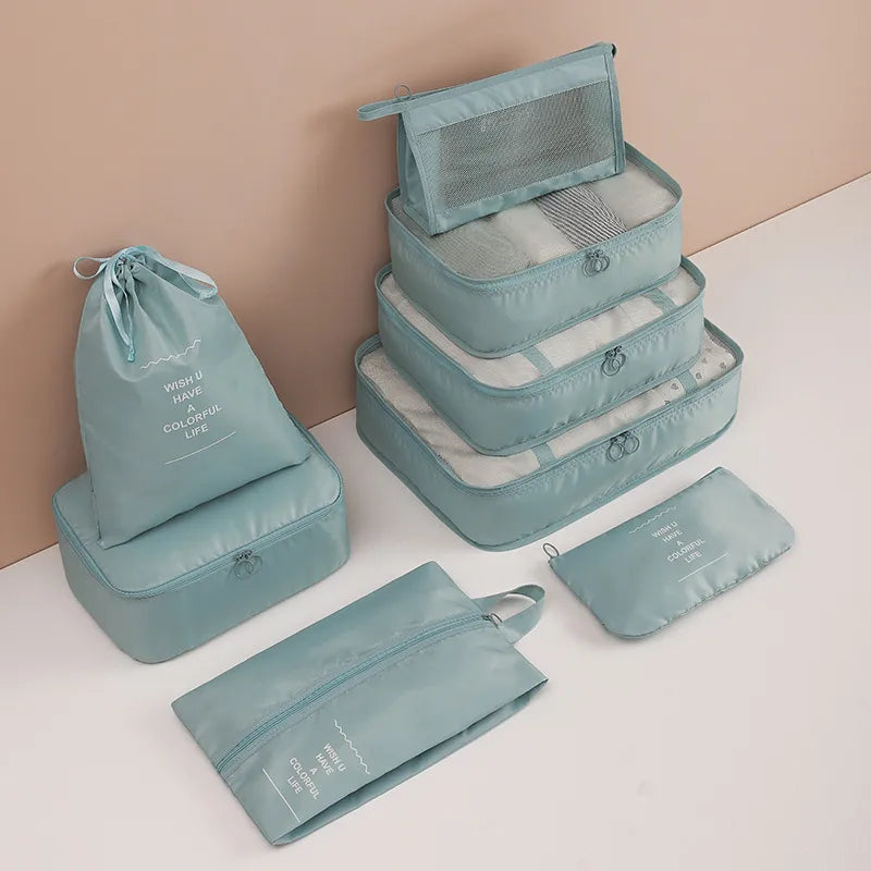 casual solid color cloth storage bag