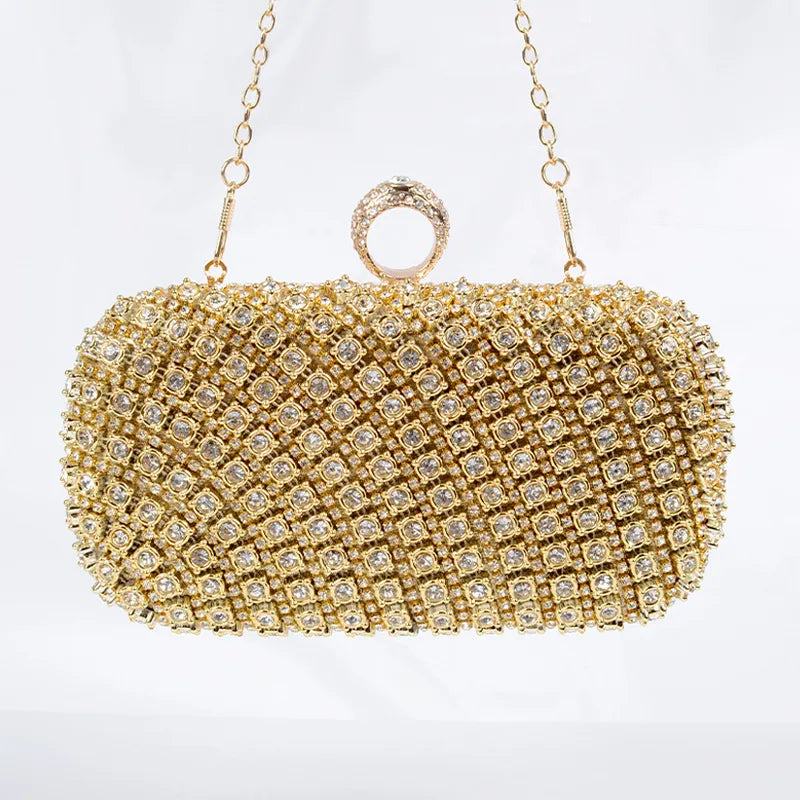 Plastic Metal Glittery Square Evening Bags