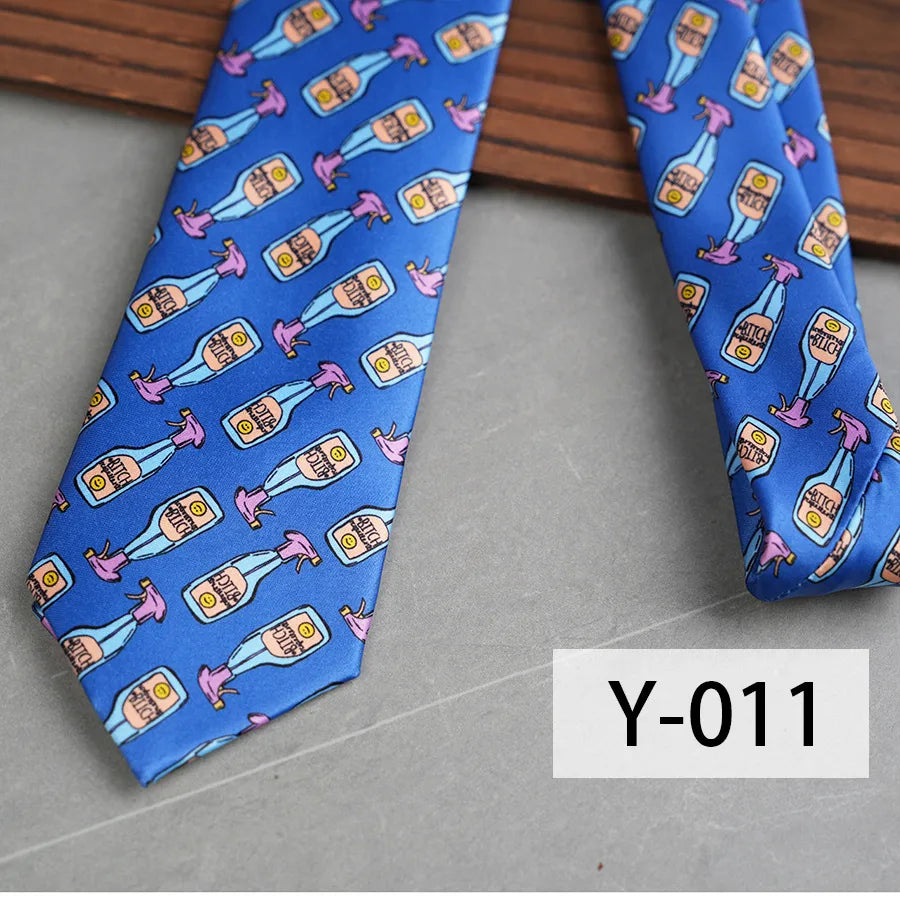 Casual Geometric Plant Arrow Polyester Yarn Men's Tie