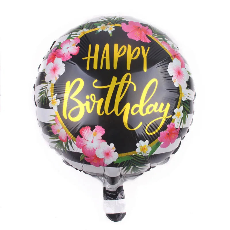 Birthday Cute Modern Style Letter Color Block Aluminum Film Birthday Balloons