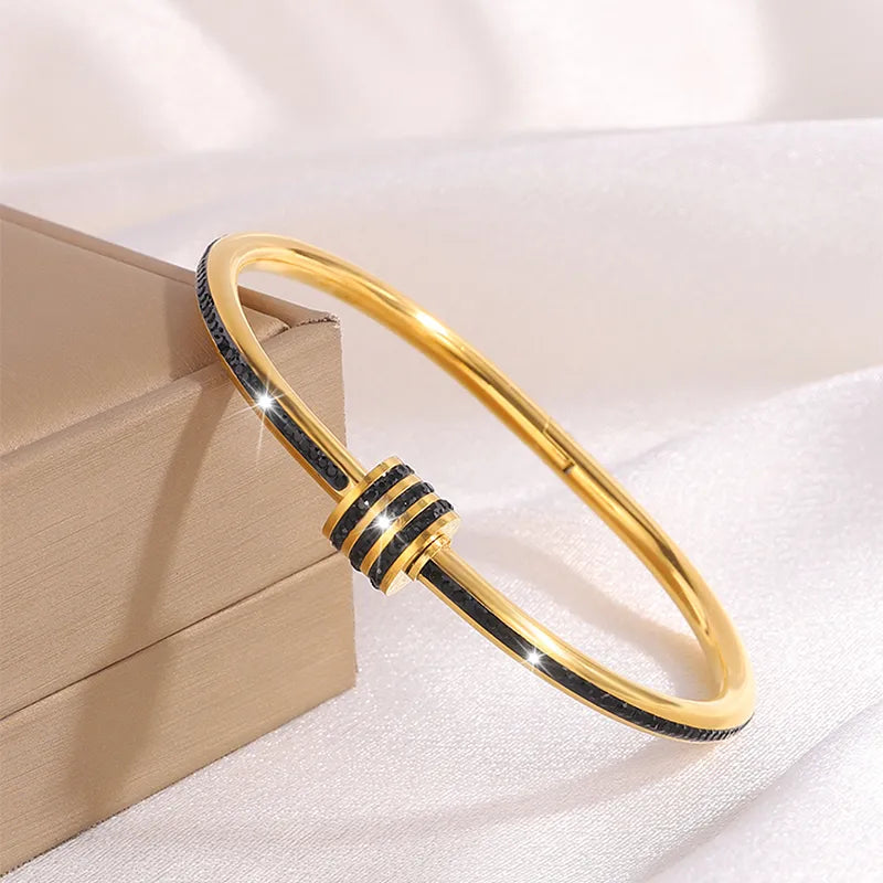 Casual Simple Style Classic Style Heart Shape 304 Stainless Steel Bangle In Bulk