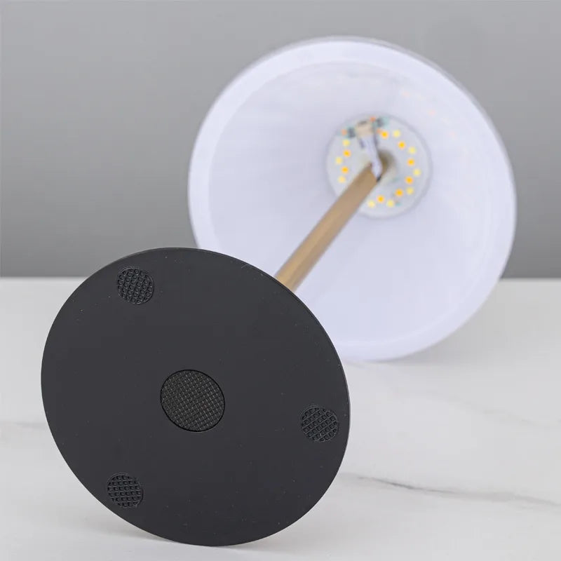 Iron Art LED Night Light Switch Table Lamp Atmosphere Light Hotel Bar Coffee Shop Decor Bedroom Tabletop Switch Abstract Acrylic