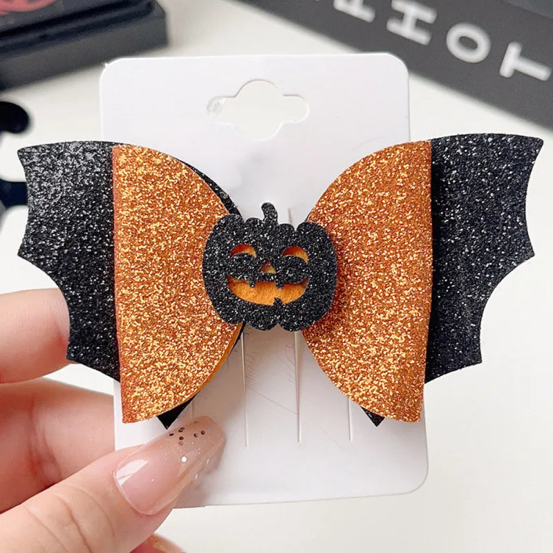 Halloween Hair Accessories Skull Clip Masquerade Duckbill Clip Devil Pumpkin Holiday Headwear Wholesale