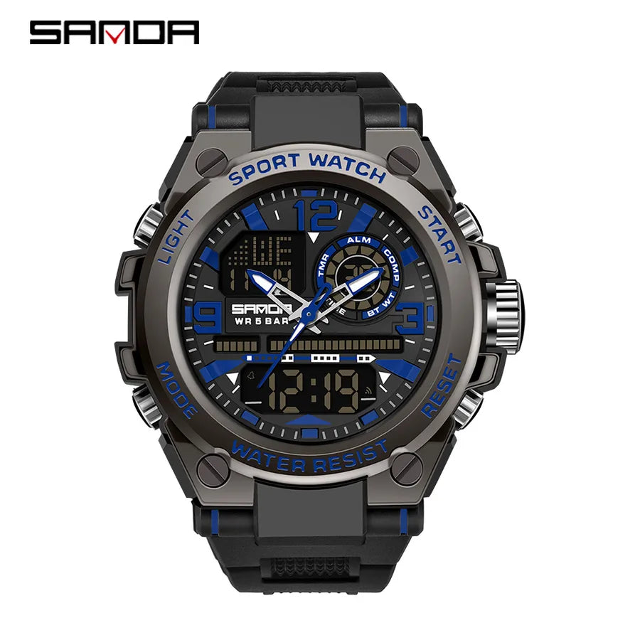 modern style solid color electronic men's watches