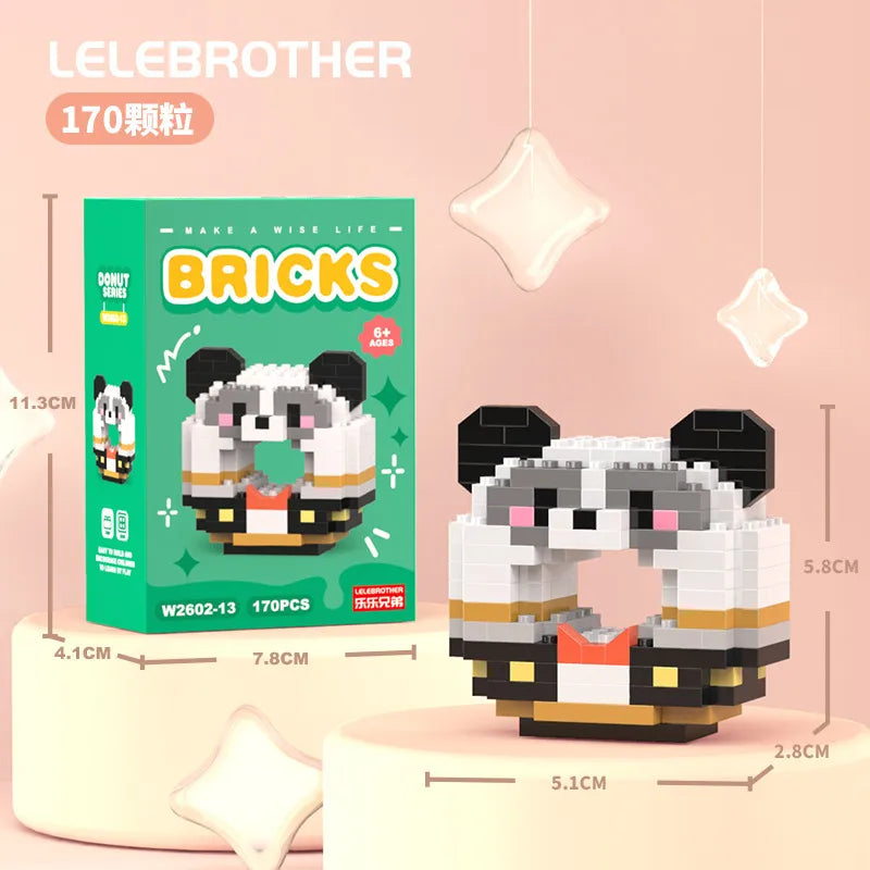 Children Unisex Animal Cartoon Plastic Building Toys