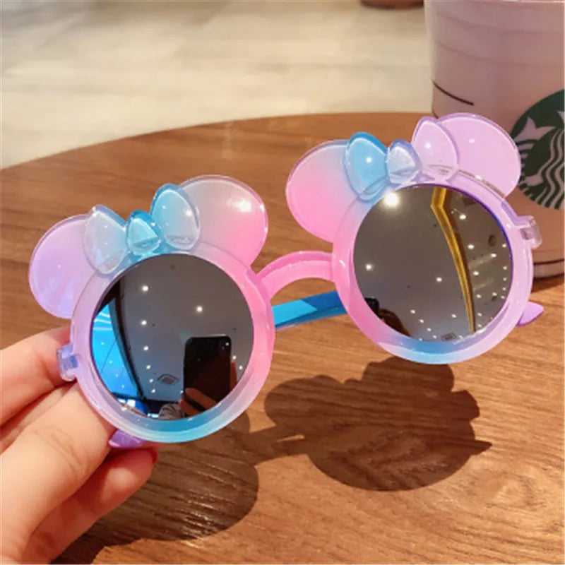 Children's Sunglasses, Cute Princess Fashion Gradient Cartoon Sunglasses for Boys and Girls, Colorful Sun Protection and Trendy Glasses