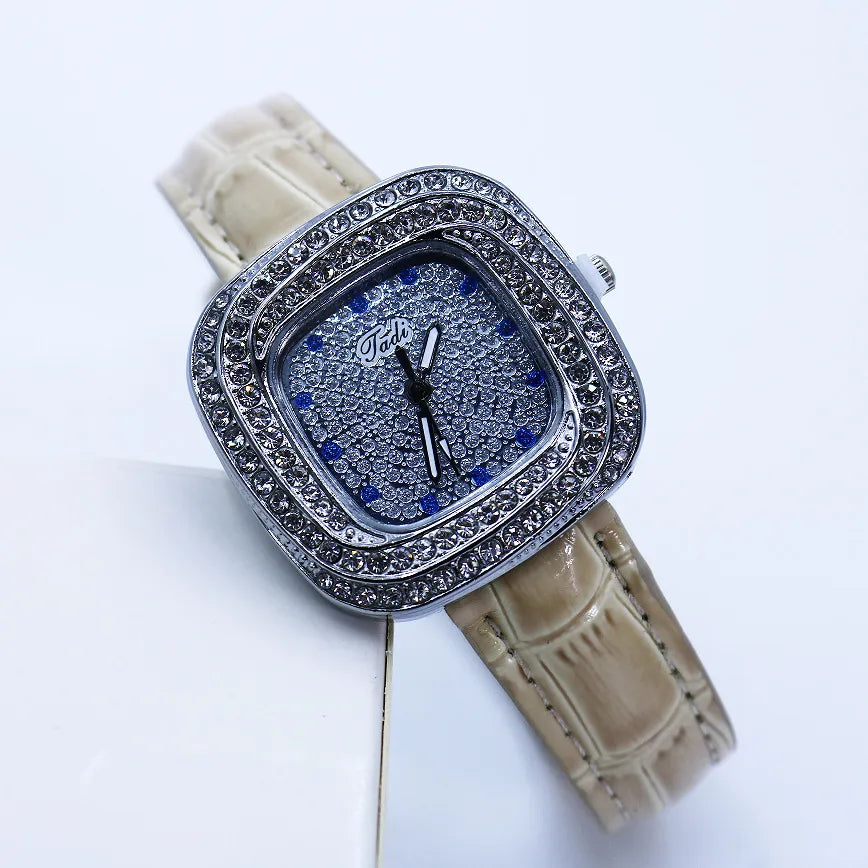 Casual Solid Color Buckle Quartz Women's Watches