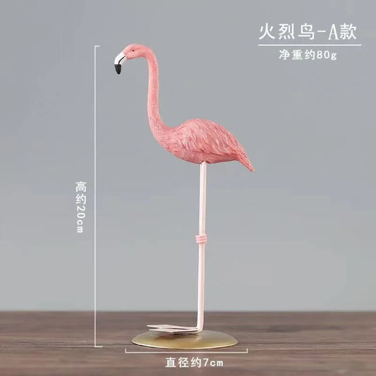Creative  Flamingo Ornaments Home Living Room Bedroom Girl Room Decoration Props Resin Crafts