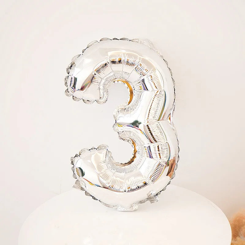 Simple Style Number Aluminum Film Party Festival Balloons