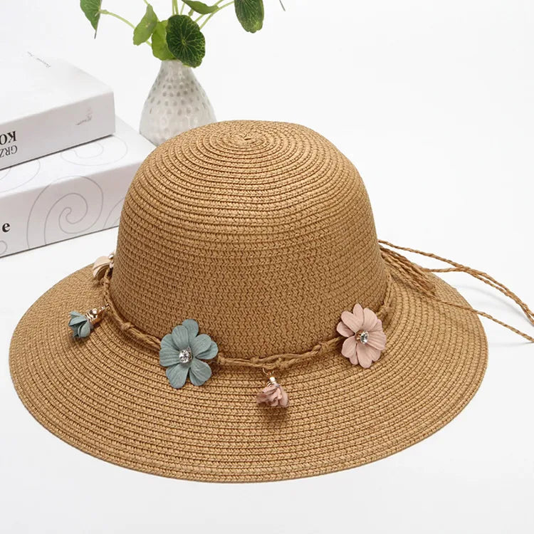 Women's Simple Style Bow Knot Bowknot Flat Eaves Bucket Hat