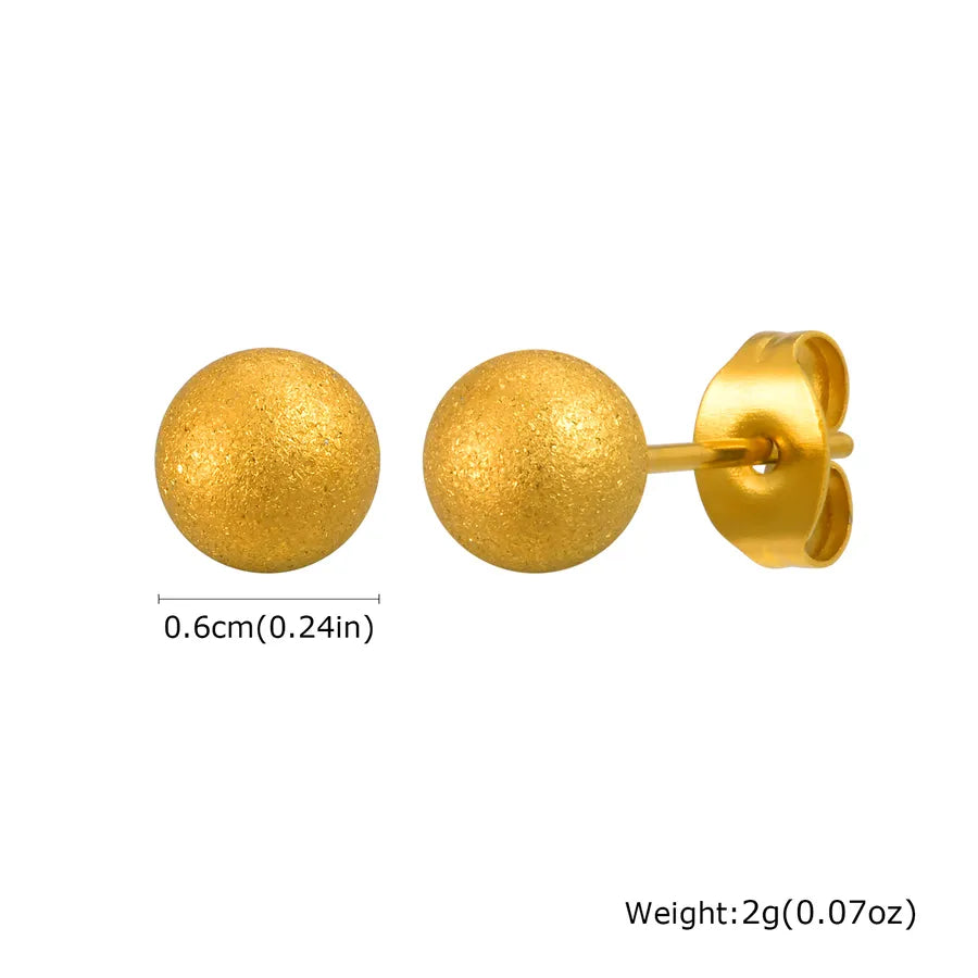 IG Style Casual Simple Style Geometric Plating 201 Stainless Steel Ear Studs