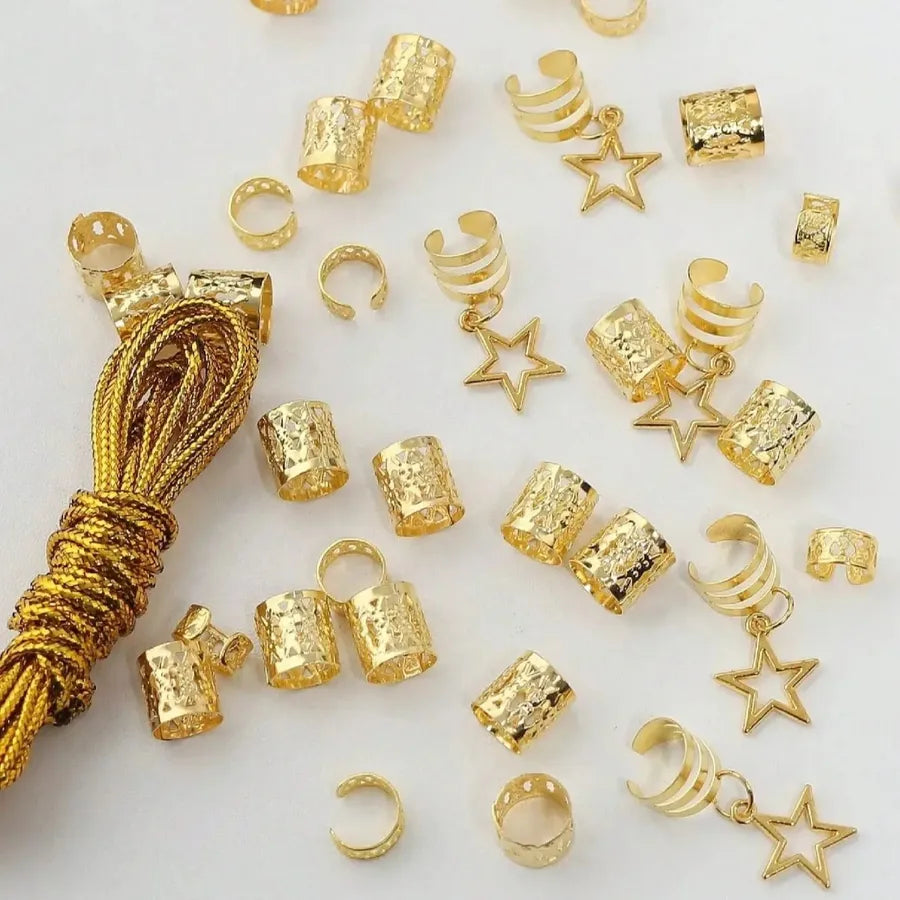 Women's Elegant Cute Festival Curls Straight Hair Dreadlocks Hair Rings