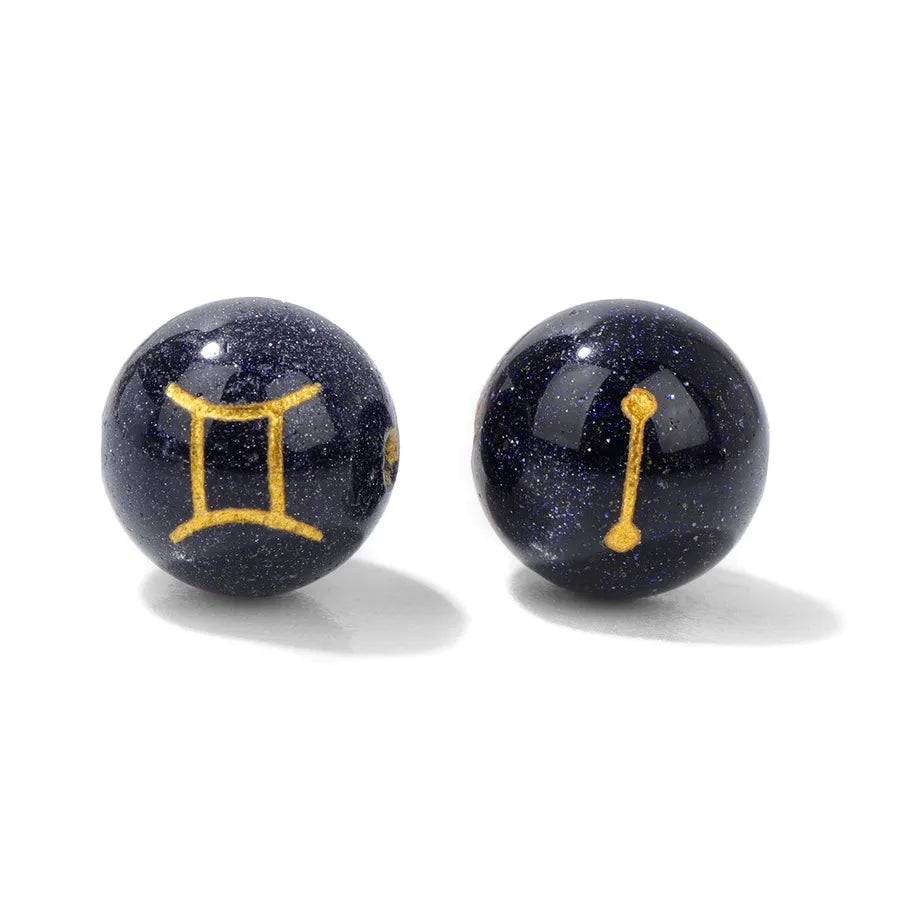 1 Piece Diameter 10mm Stone Constellation Beads
