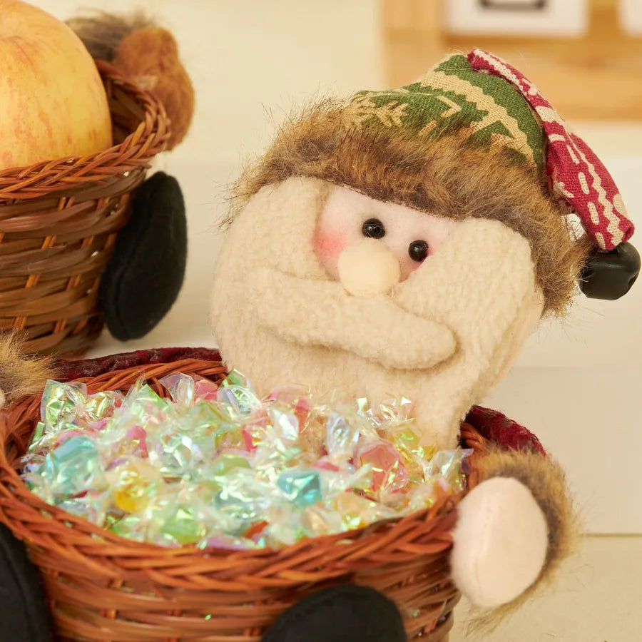 Christmas Cute Doll Party candy basket