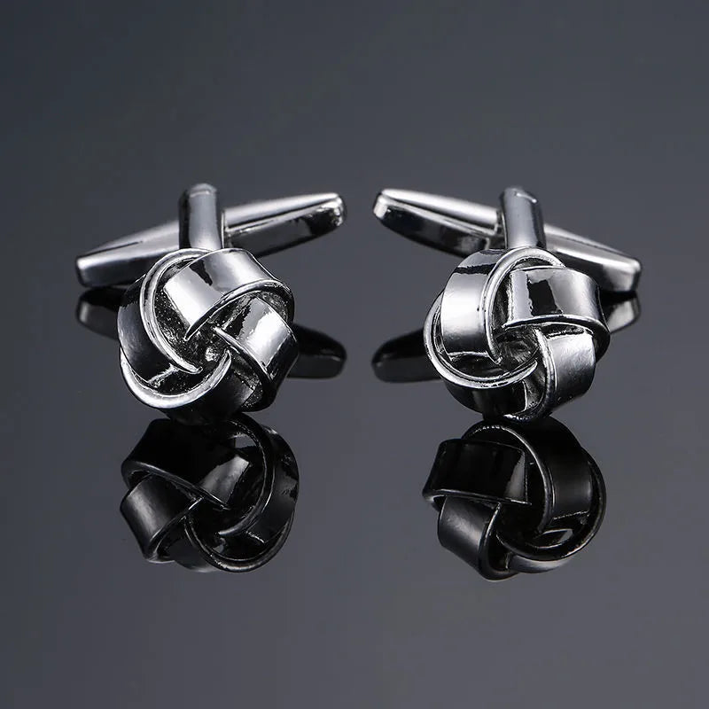 simple style solid color copper plating unisex cufflinks 1 pair