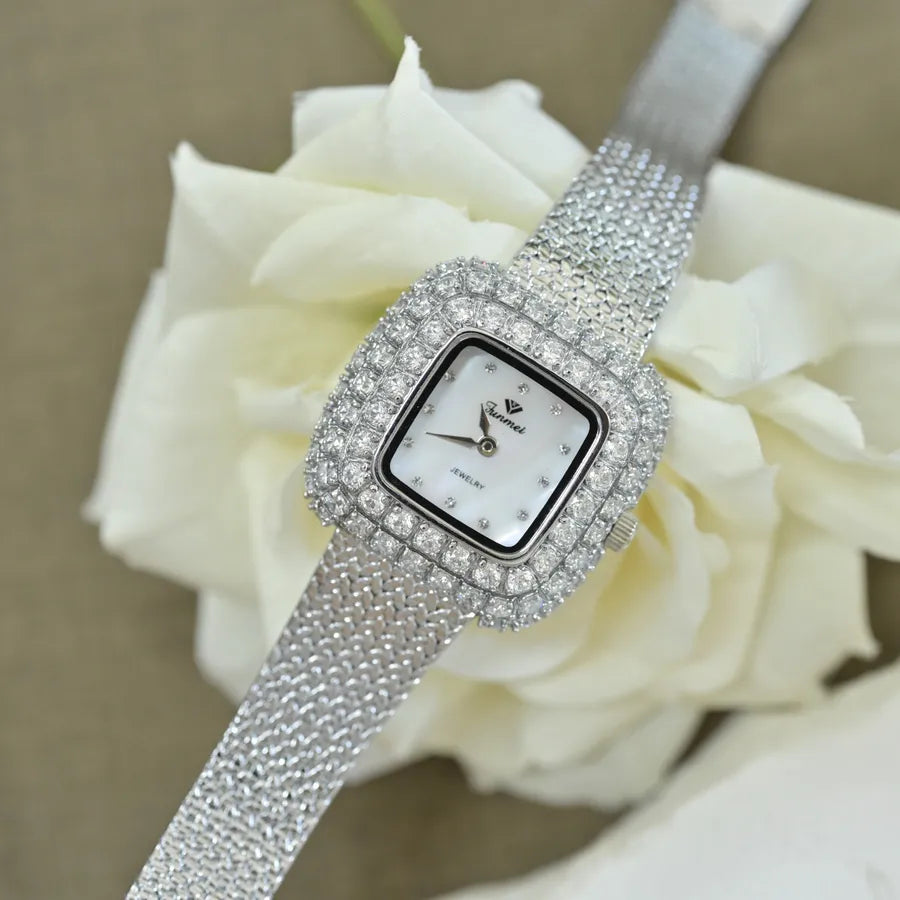 Elegant Vintage Style Geometric Single Folding Buckle Quartz Watch Women's Watches