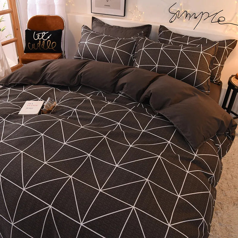 Factory wholesale Aloe cotton four-piece bedding set student dormitory quilt sheet 4-piece one-piece delivery