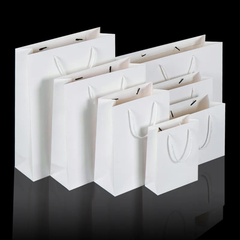 handbag paper bag thickening white card paper bag gift bag private kraft paper bag