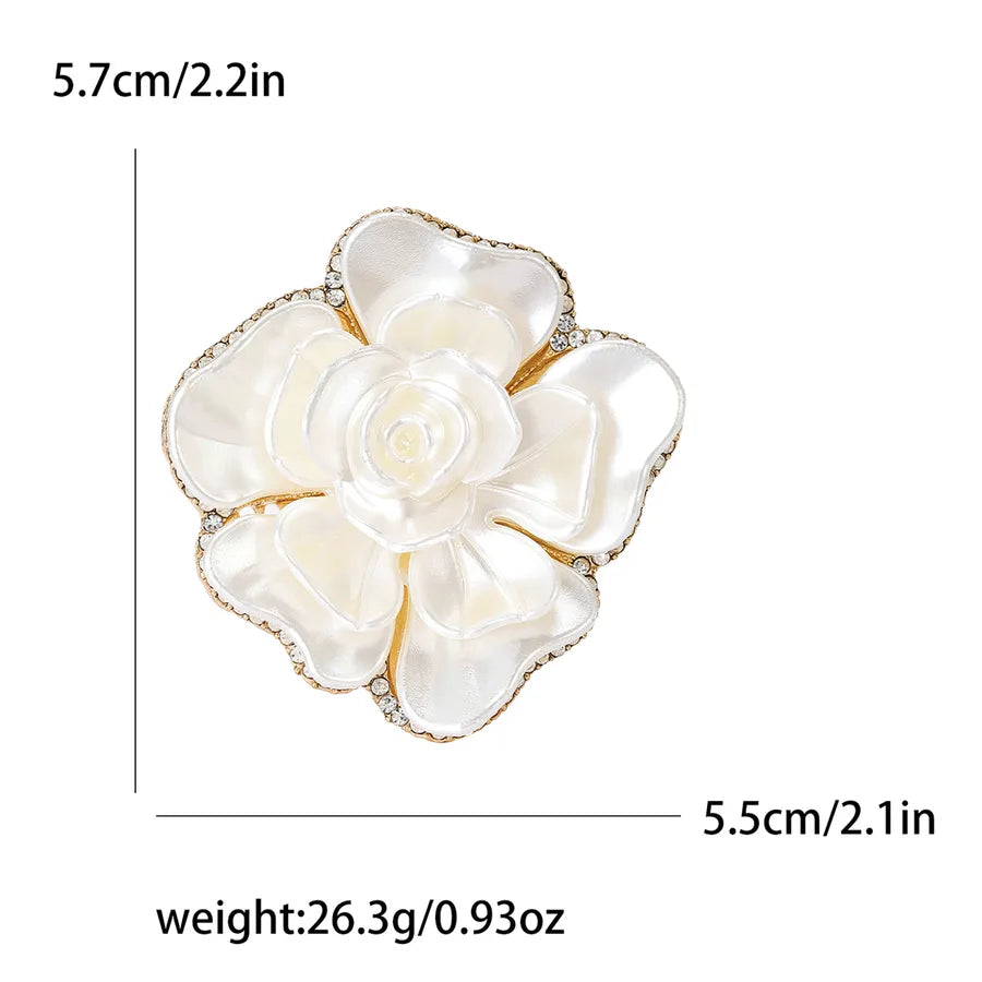 Lady Pin Flower Alloy Enamel Women's Brooches