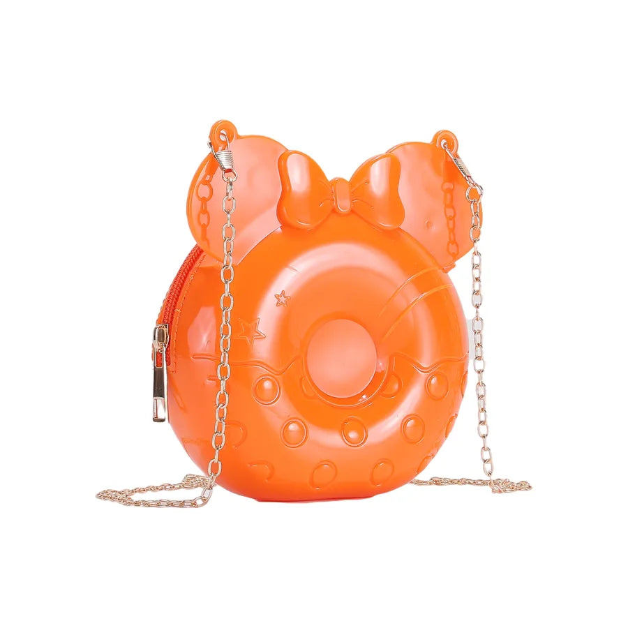 New Cute  Children's Bags Gel Bag Coin Purse Donut Mini Bag Shoulder Messenger Bag Foreign Trade