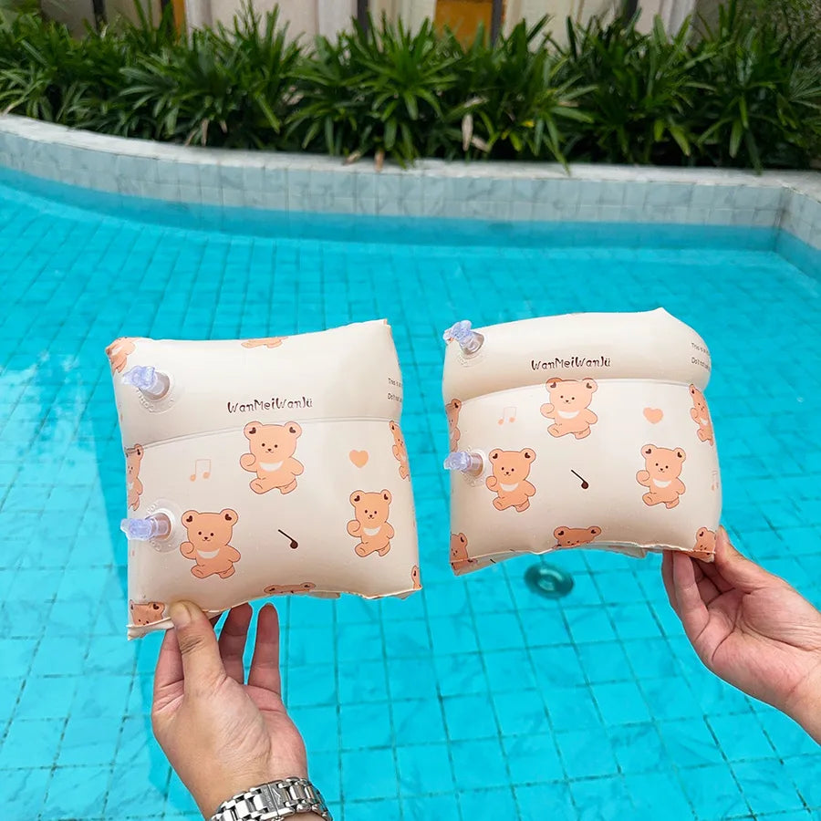 casual simple style cartoon pvc swim ring swimming accessories a pair