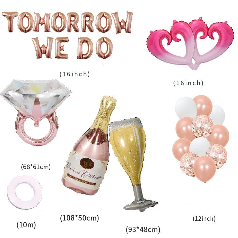 simple style letter heart shape aluminum film wedding daily party balloons