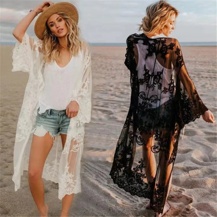 Women's Solid Color Vacation Cover Ups