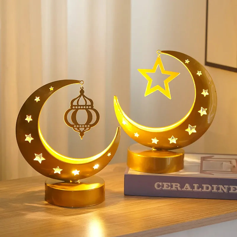 Casual Romantic Simple Style Moon 304 Stainless Steel Indoor Graduation Party Night Lights Led Lights Night Lights